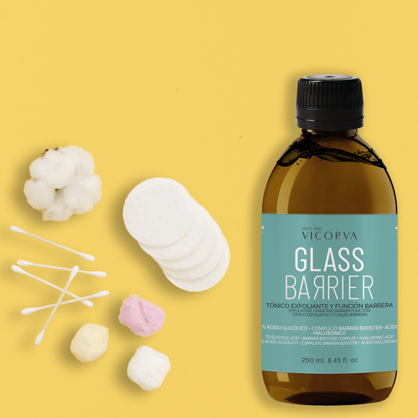 Glass Barrier - Tónico Exfoliante y Función Barrera - 250 ml - Cosmética Vicorva