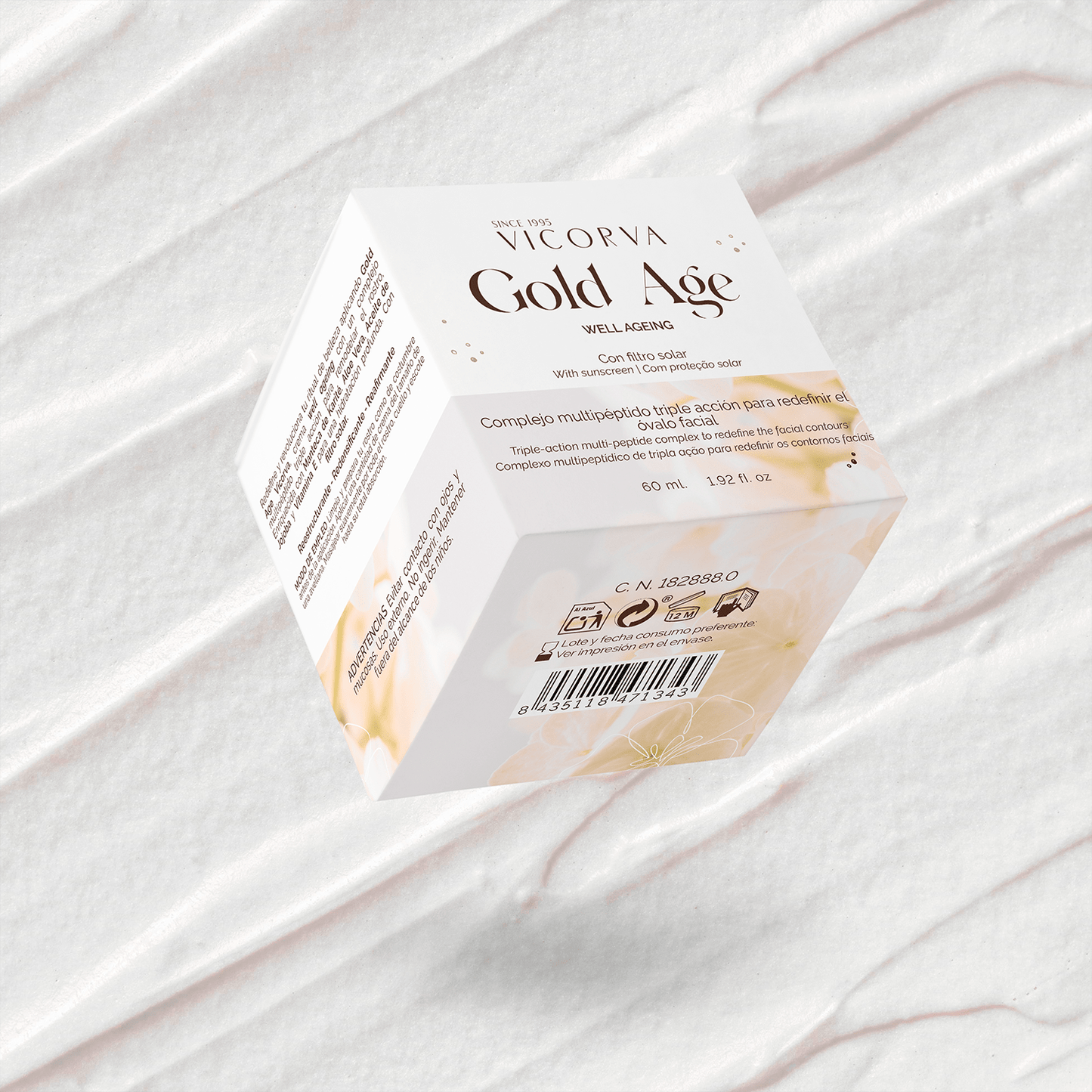 Hidratante Gold Age Well - Ageing con FPS - 60 ml - Cosmética Vicorva