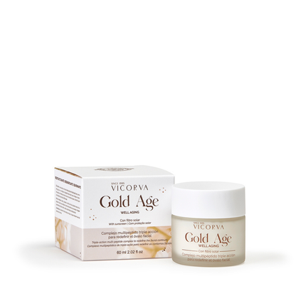Hidratante Gold Age Well-Aging con FPS - 60 ml - Cosmética Vicorva