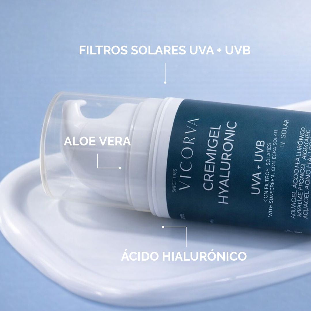 Cremigel Hyaluronic con FPS - 50 ml - Cosmética Vicorva