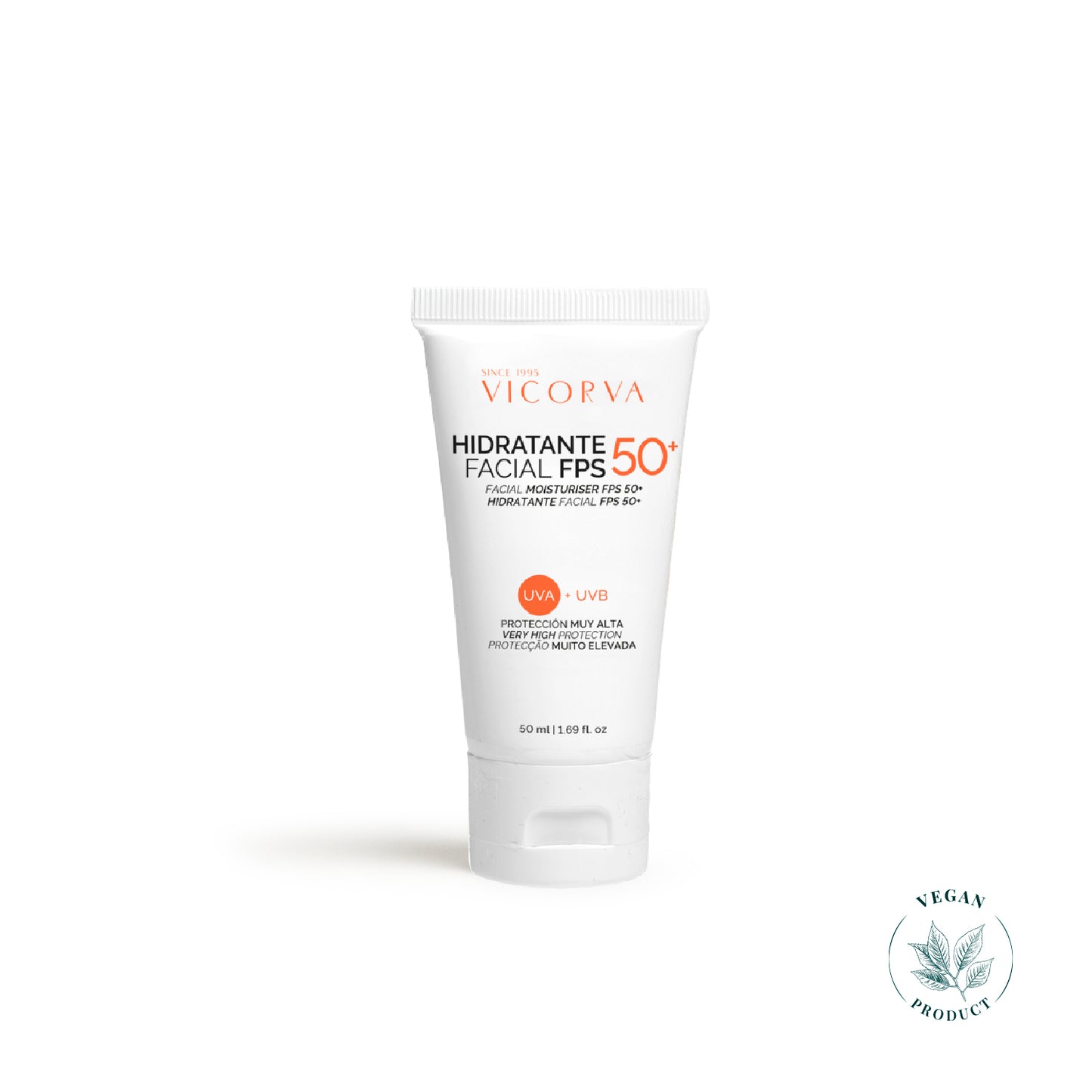 Hidratante Facial FPS 50+ - 50 ml - Cosmética Vicorva