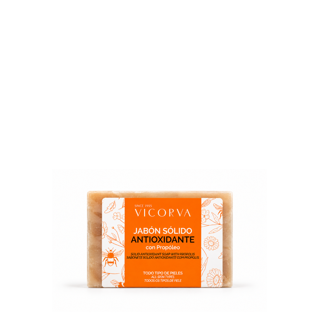 Jabón Sólido Antioxidante Propóleo - 100 gr - Cosmética Vicorva