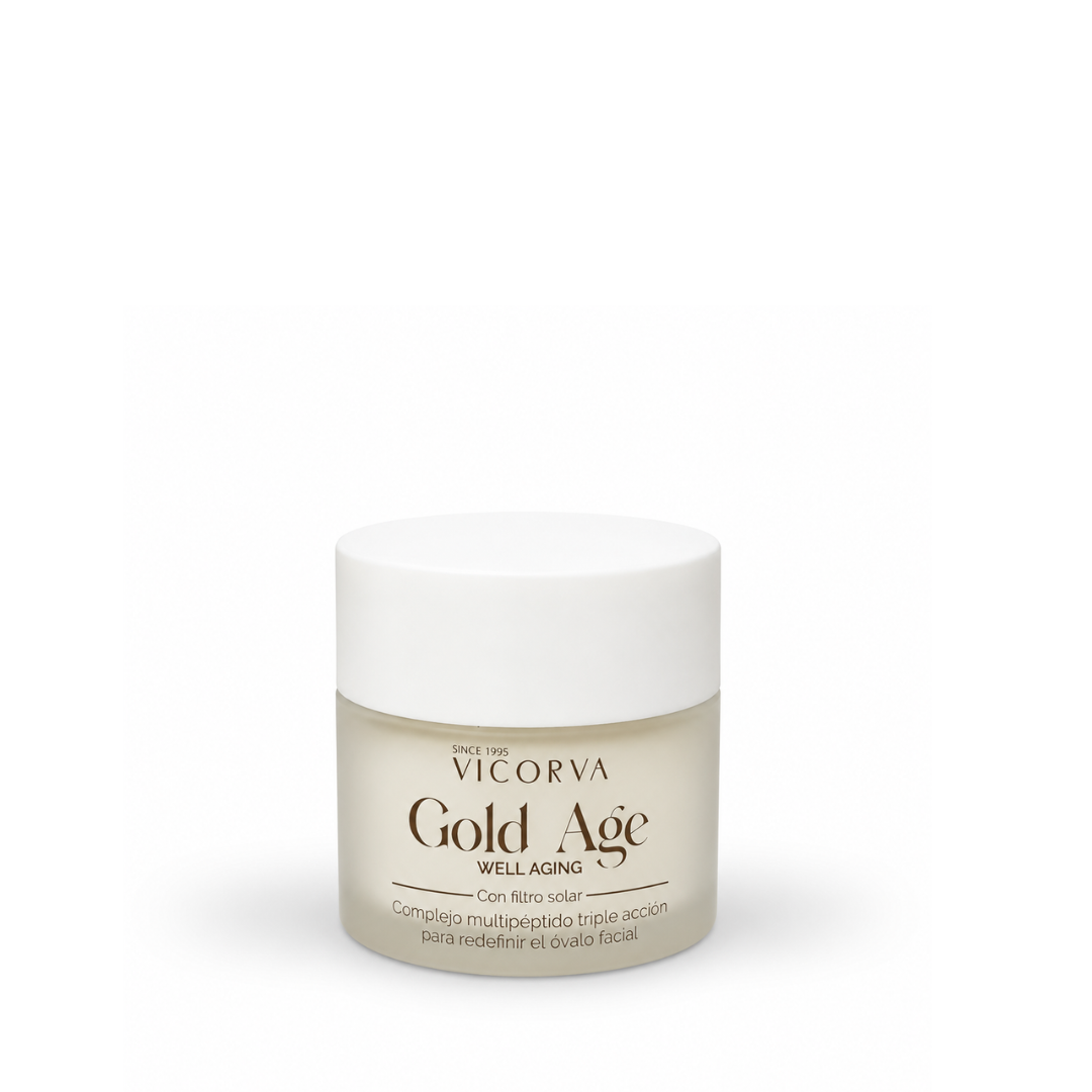 Hidratante Gold Age Well-Aging con FPS - 60 ml - Cosmética Vicorva