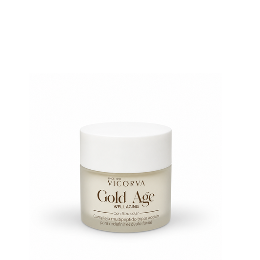 Hidratante Gold Age Well-Aging con FPS - 60 ml - Cosmética Vicorva