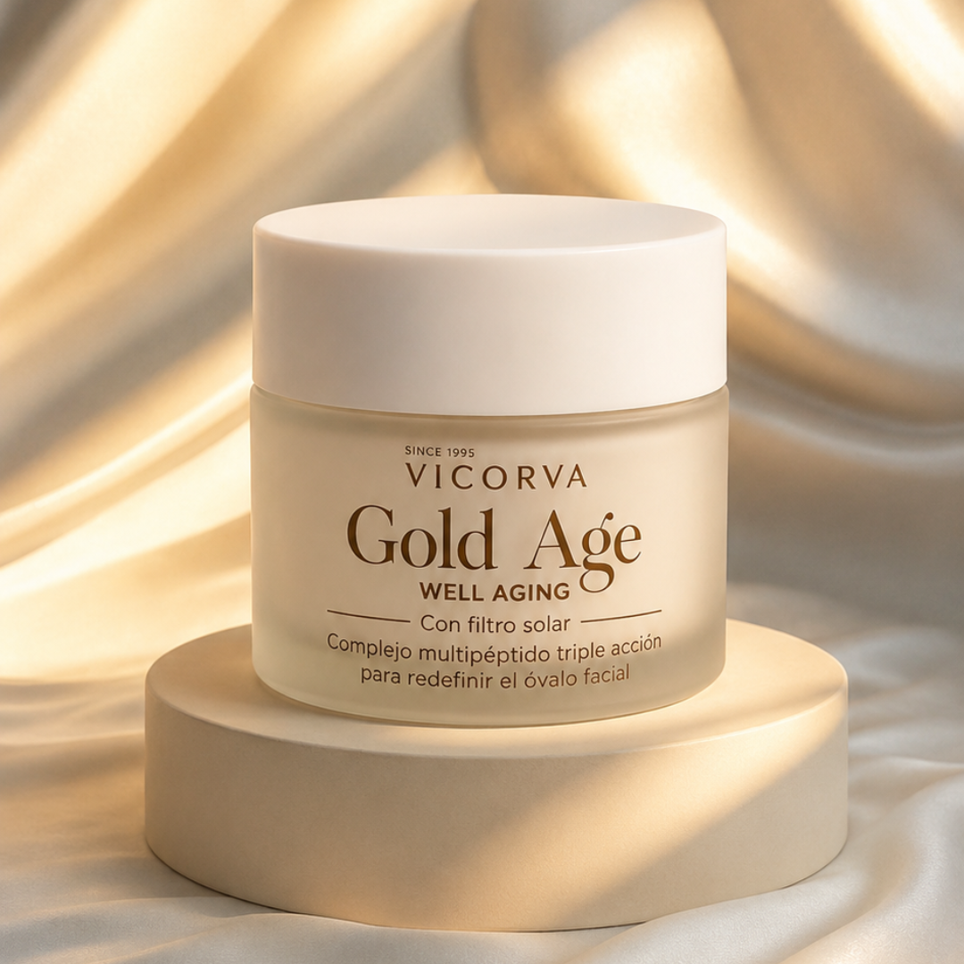Hidratante Gold Age Well-Aging con FPS - 60 ml - Cosmética Vicorva