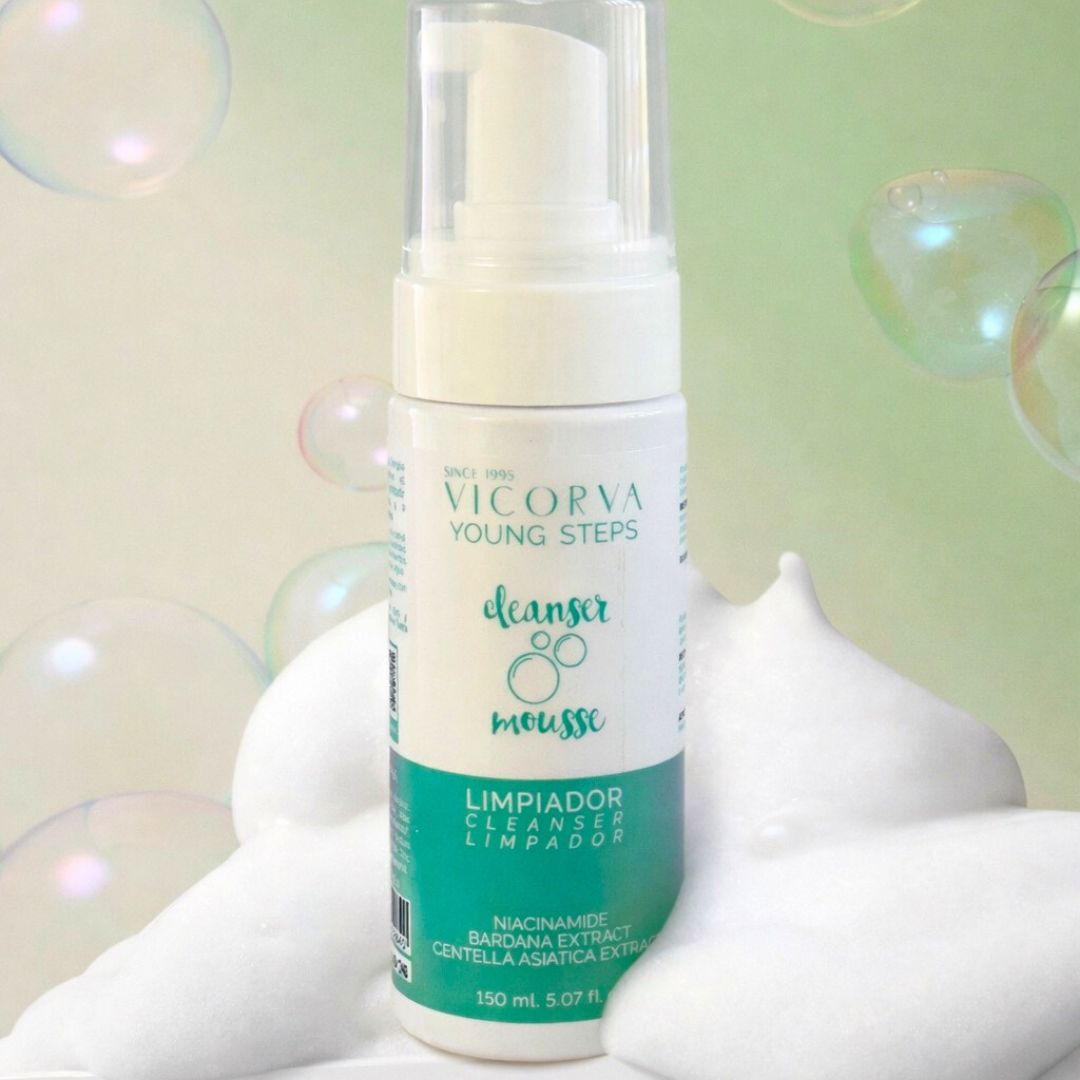 Limpiador Cleanser Mousse Niacinamida - 150 ml - Cosmética Vicorva
