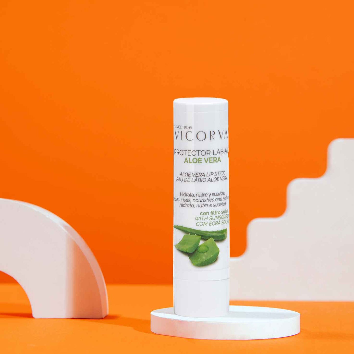 Bálsamo Labial Aloe FPS - 4 gr - Cosmética Vicorva