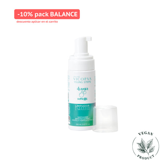 Limpiador Cleanser Mousse Niacinamida - 150 ml - Cosmética Vicorva