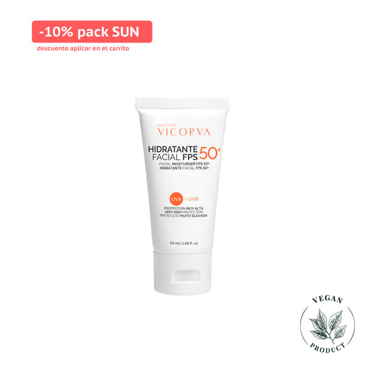 Hidratante Facial FPS 50+ - 50 ml - Cosmética Vicorva