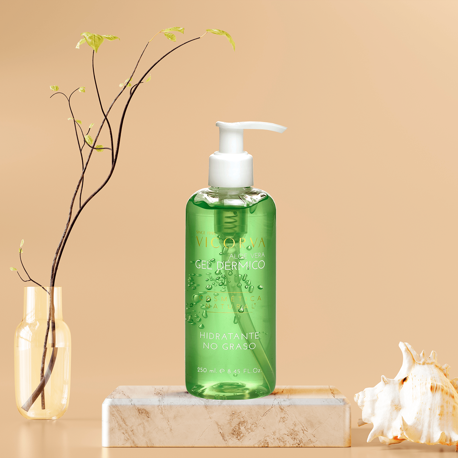Gel Dérmico Aloe Vera - 250 ml - Cosmética Vicorva
