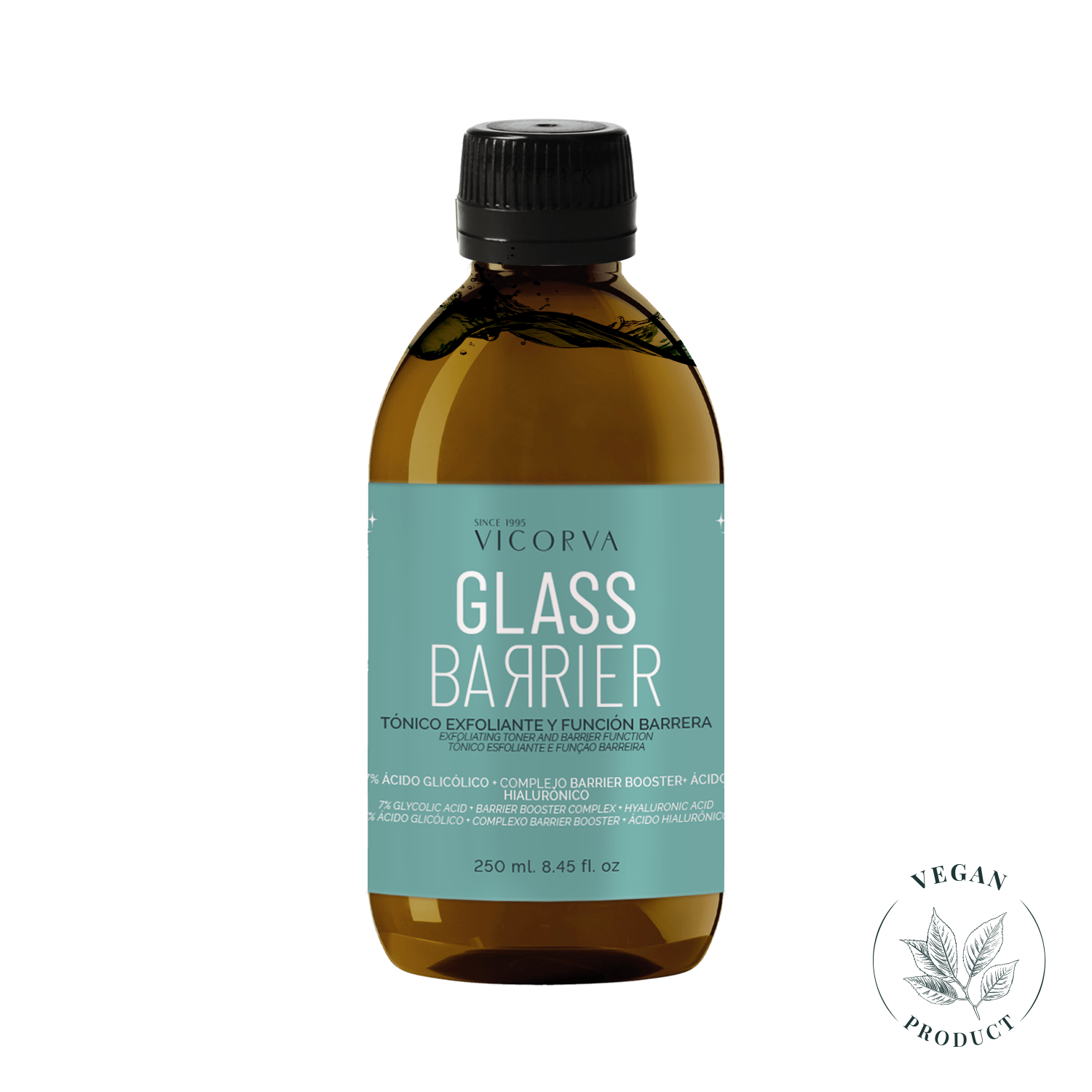 Glass Barrier - Tónico Exfoliante y Función Barrera - 250 ml - Cosmética Vicorva