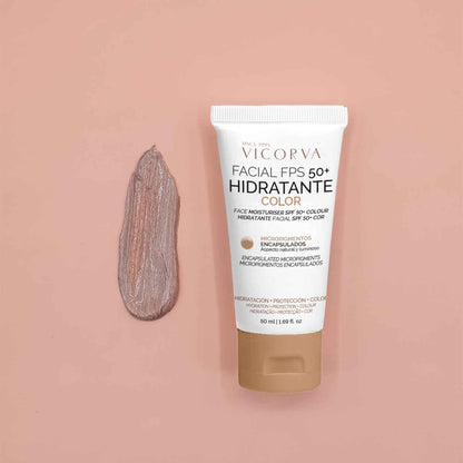 Hidratante Facial FPS 50+ Color - 50 ml - Cosmética Vicorva