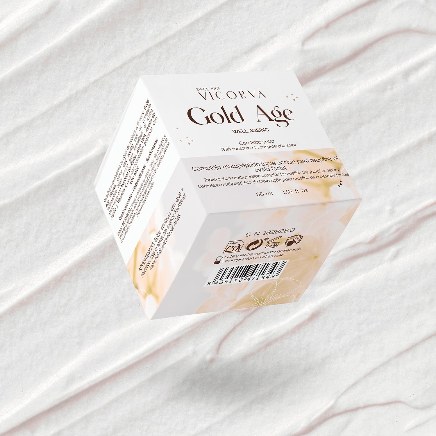 Hidratante Gold Age Well - Ageing con FPS - 60 ml - Cosmética Vicorva