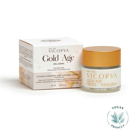 Hidratante Gold Age Well - Ageing con FPS - 60 ml - Cosmética Vicorva