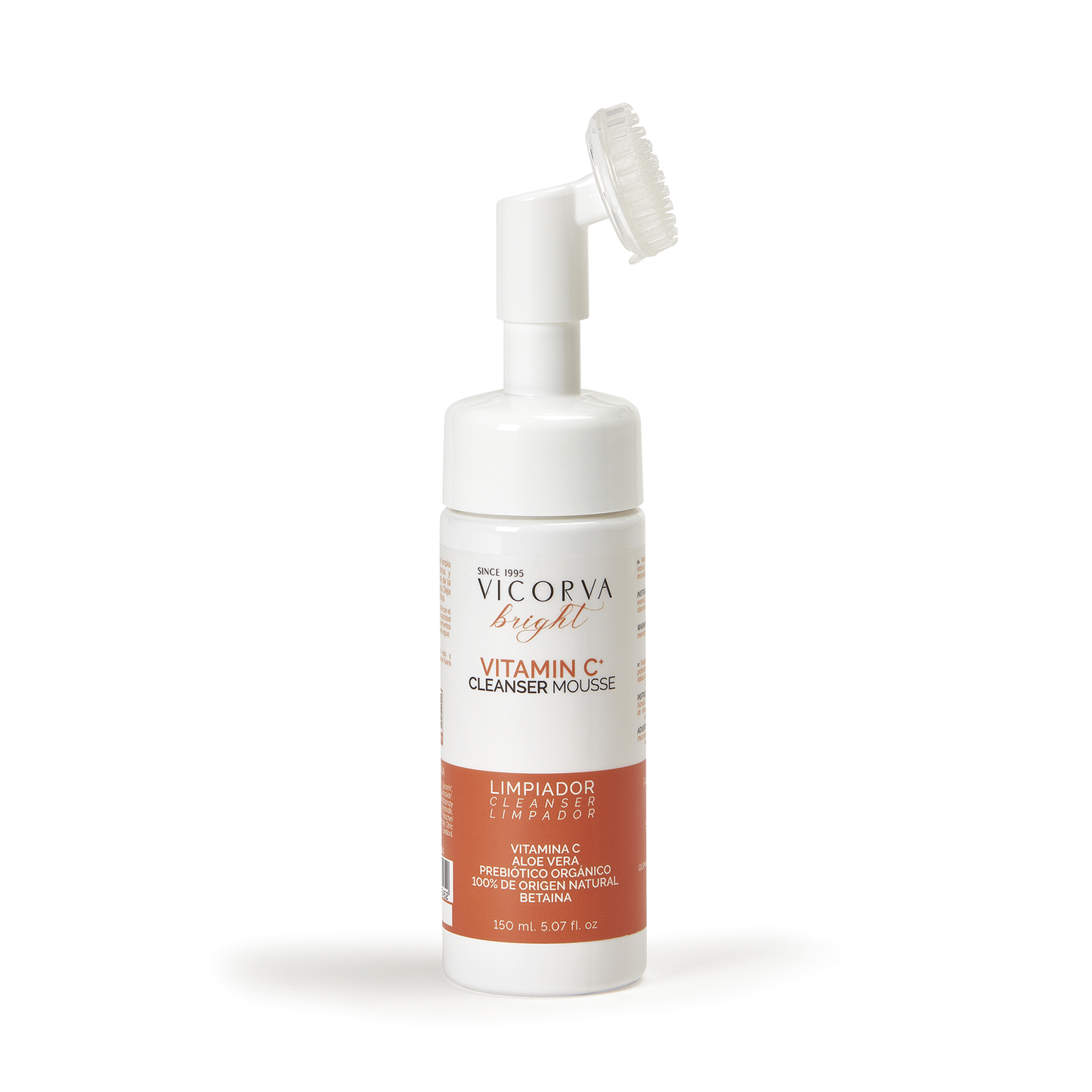 Limpiador Cleanser Mousse Vitamina C - 150 ML - Cosmética Vicorva
